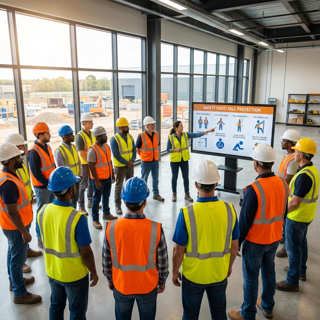 Professional safety training session